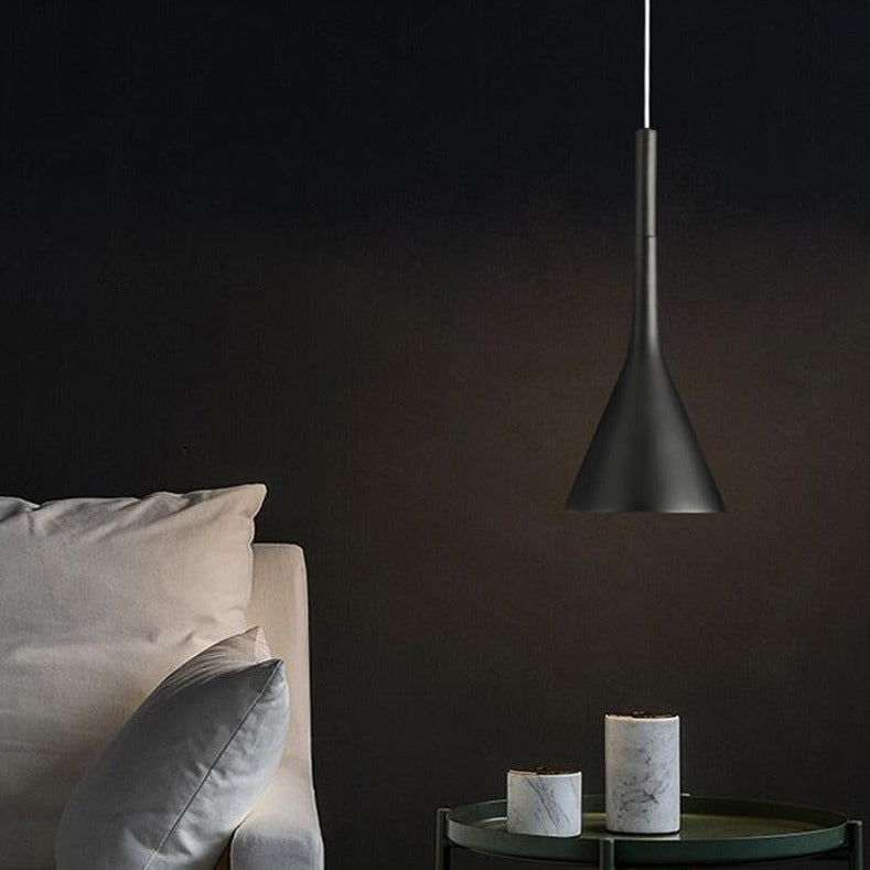 Scandinavian pendant lamp made of aluminum