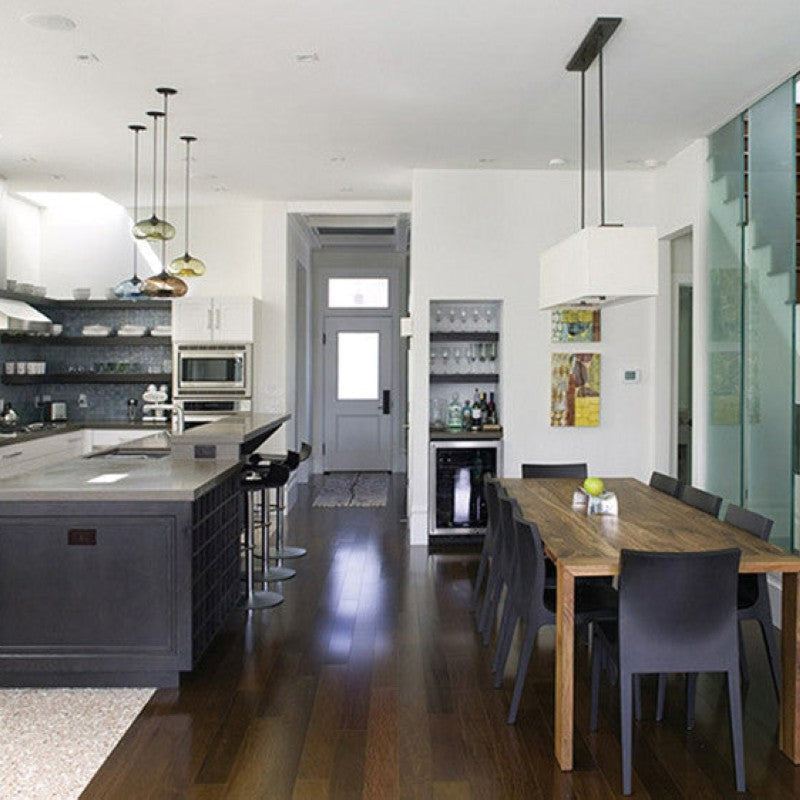 Glass pendant light – modern, colorful &amp; in Art Deco style