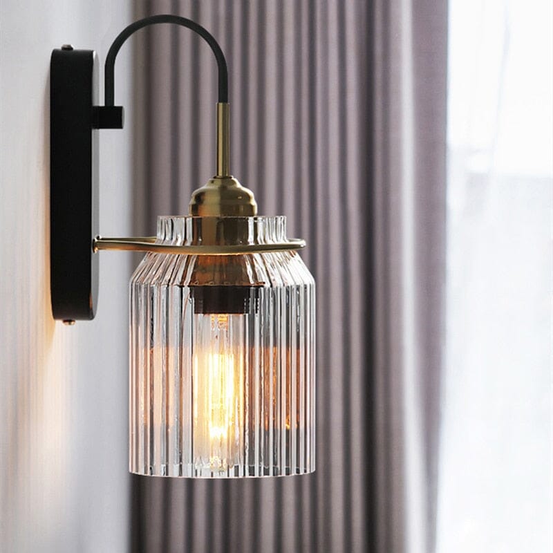Glass wall lamp in Nordic minimalism