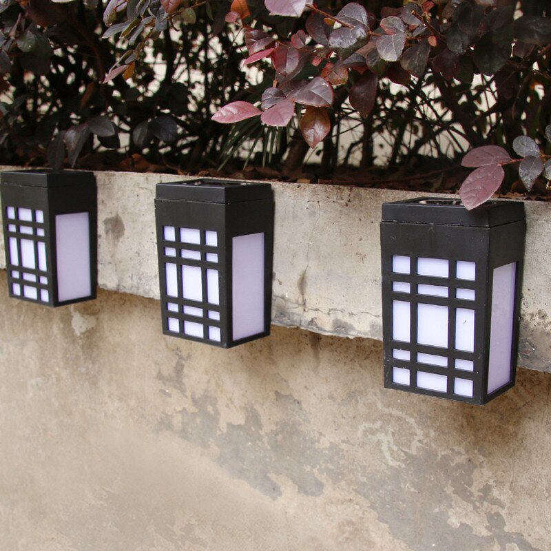 Minimalist, stylish solar wall light in Japanese design for garden and terrace