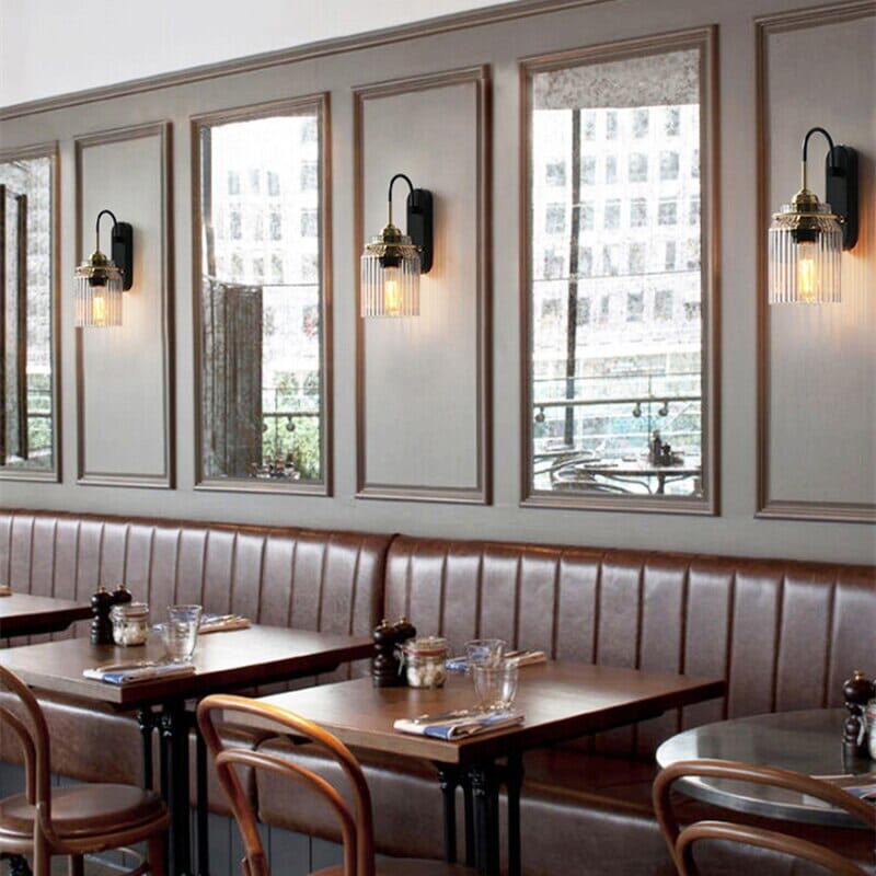 Glass wall lamp in Nordic minimalism