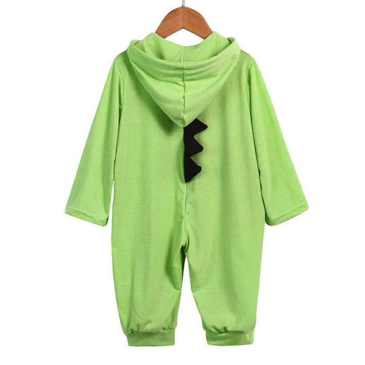 Baby romper with dinosaur design and 3D spikes
