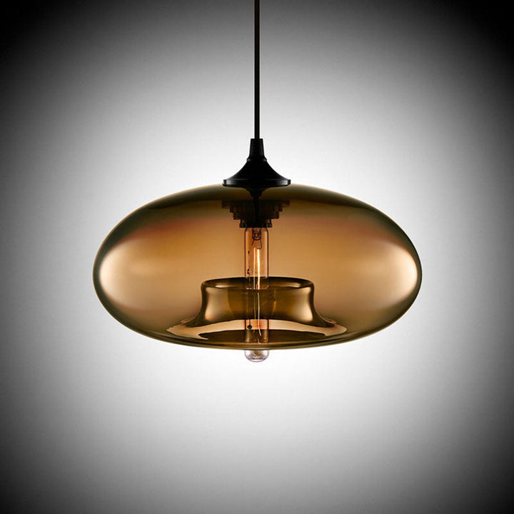 Dawn Glas-Pendelleuchte im Art-Deco-Stil