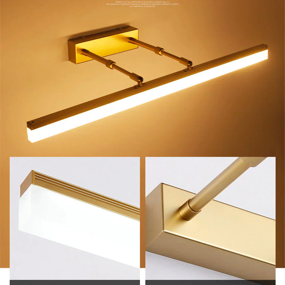 Waterproof modern LED wall light for bathroom mirrors