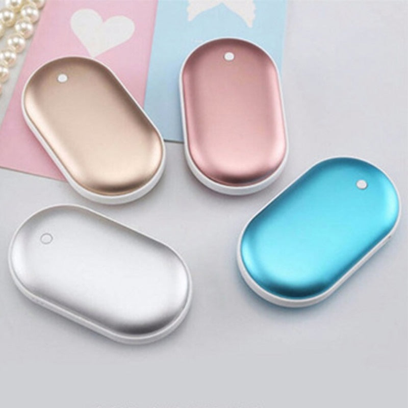 Rechargeable hand warmer with power bank