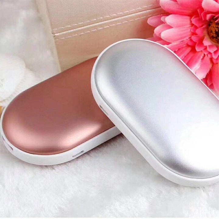 Rechargeable hand warmer with power bank