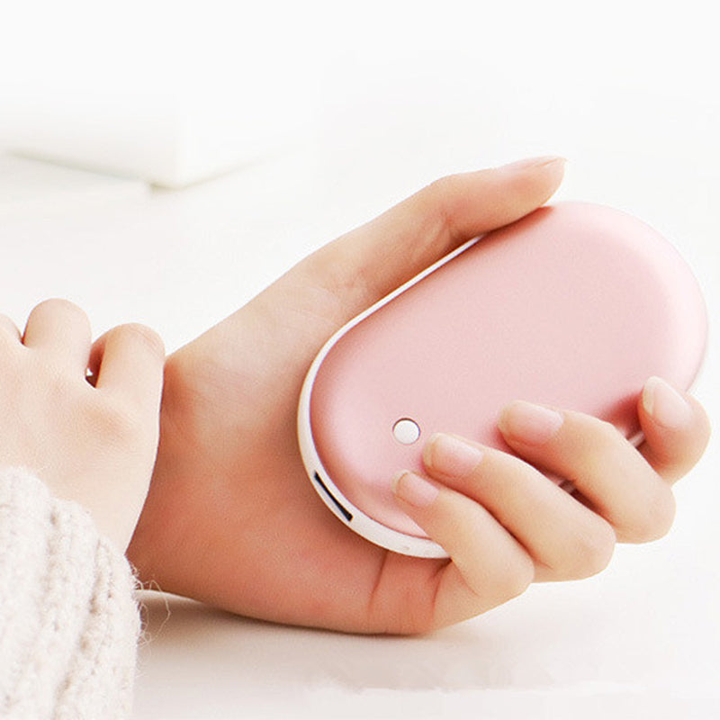 Rechargeable hand warmer with power bank
