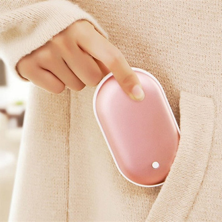Rechargeable hand warmer with power bank
