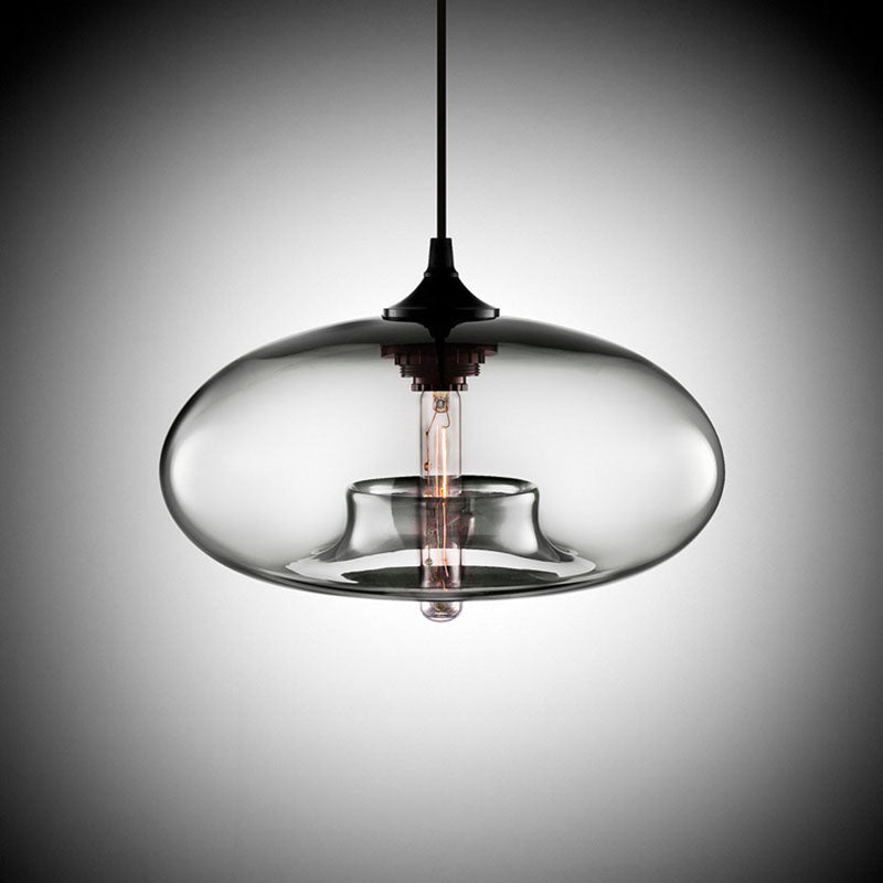 Glass pendant light – modern, colorful &amp; in Art Deco style