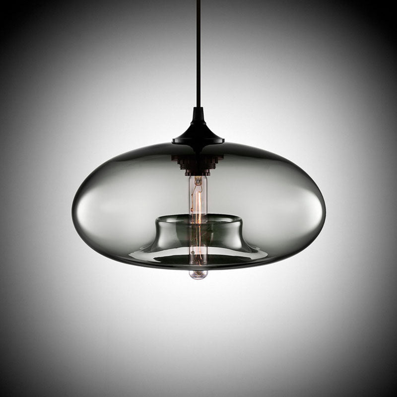 Glass pendant light – modern, colorful &amp; in Art Deco style