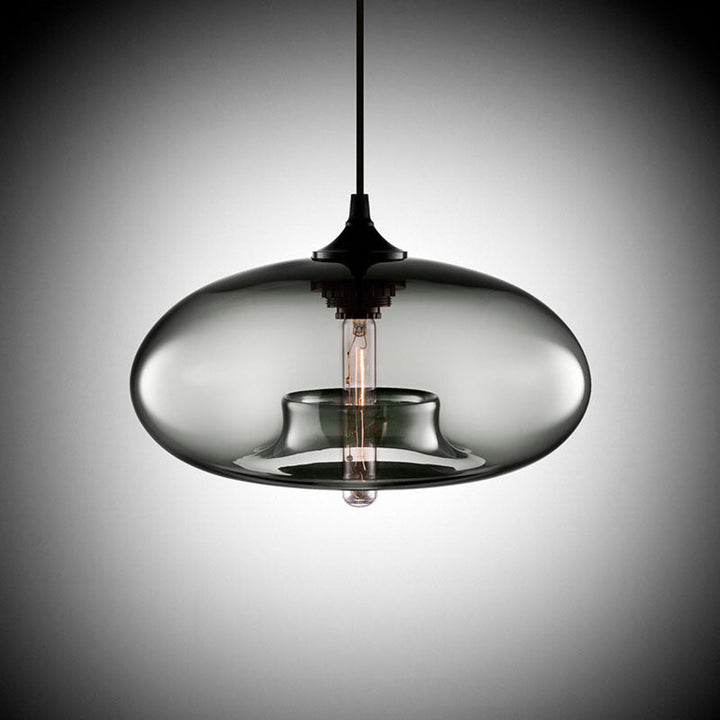 Glass pendant light – modern, colorful &amp; in Art Deco style