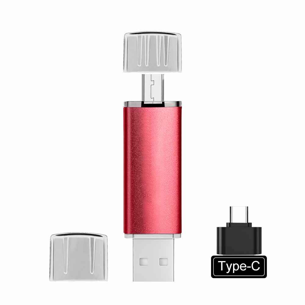 Versatile USB flash drive with USB-C &amp; USB-A for smartphone, laptop &amp; tablet