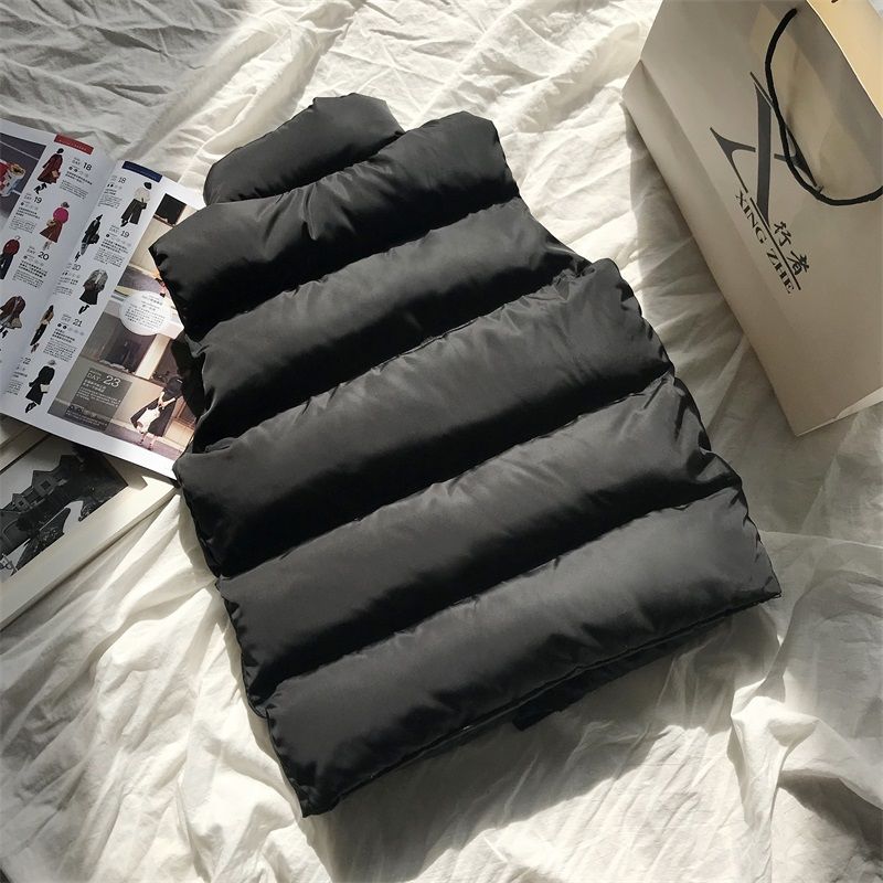 Women's Bodywarmer with High Collar and Pockets 