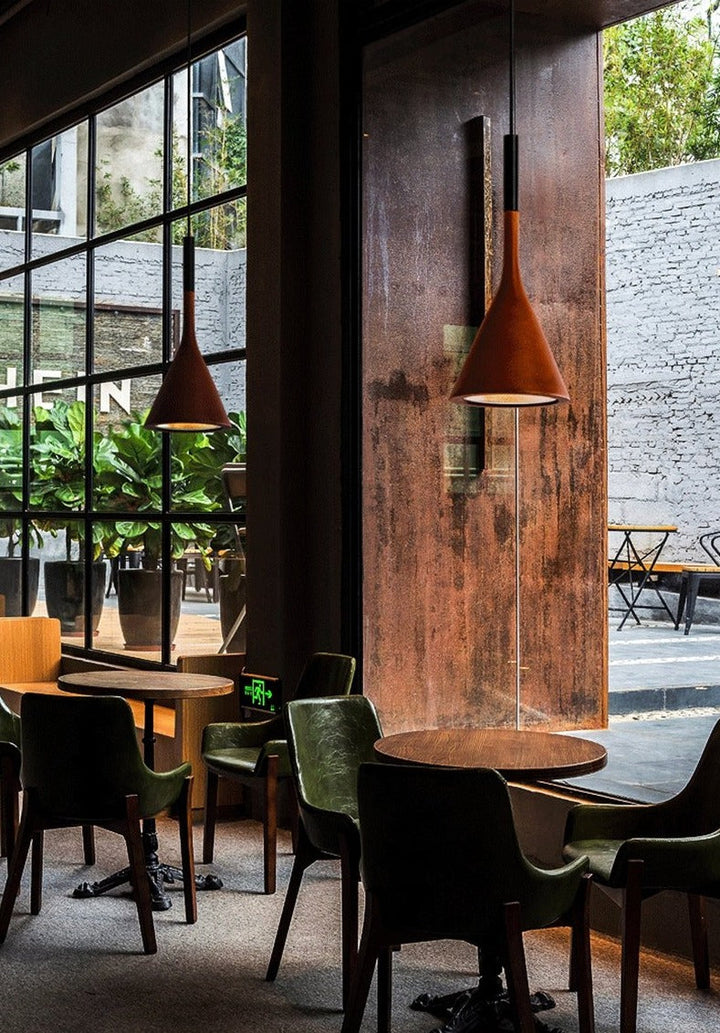 Scandinavian pendant lamp made of aluminum