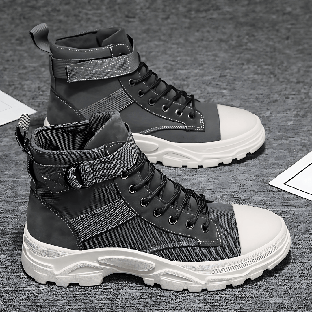 Men's ankle boots with a robust sole and modern design