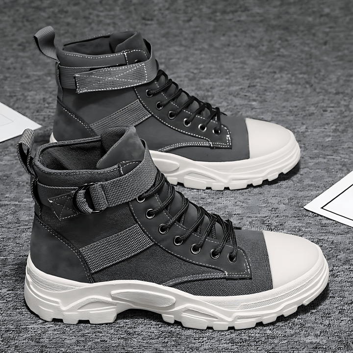 Men's ankle boots with a robust sole and modern design