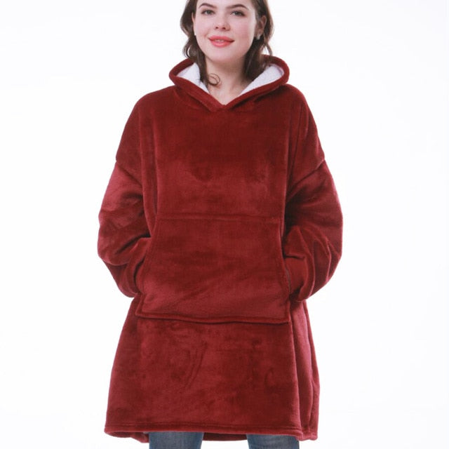 Women's Oversized Hoodie Blanket with Hood 