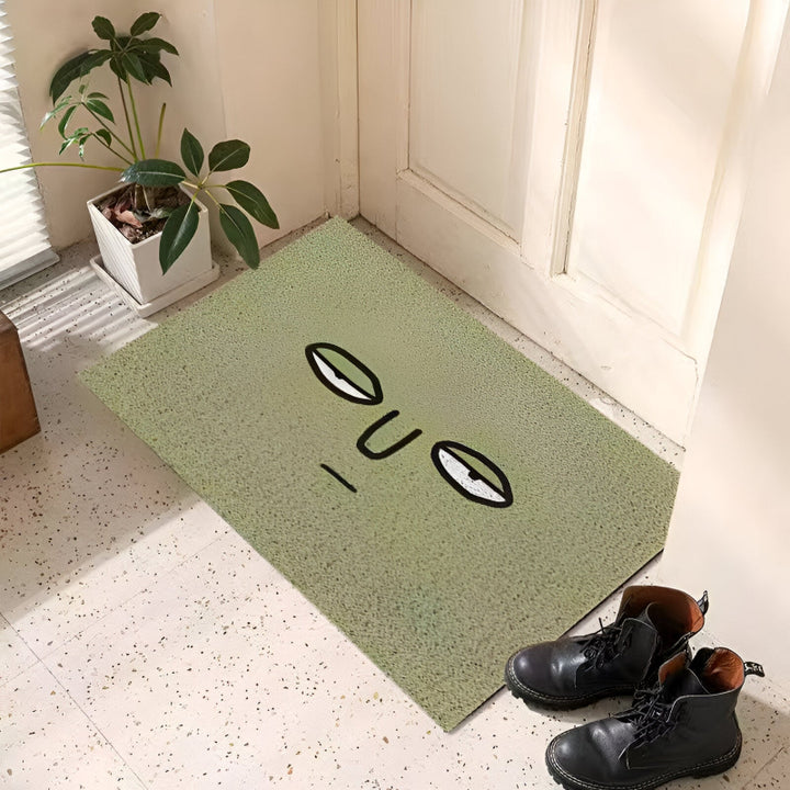Cute smiley face doormat – non-slip &amp; water-absorbing for the entrance area