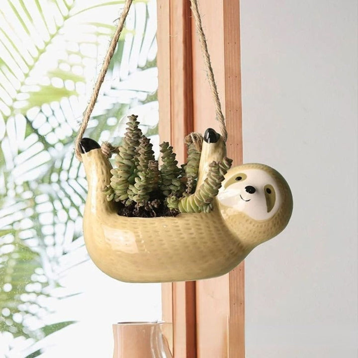 Blumentopf Keramik Faultierdesign Für Sukkulenten