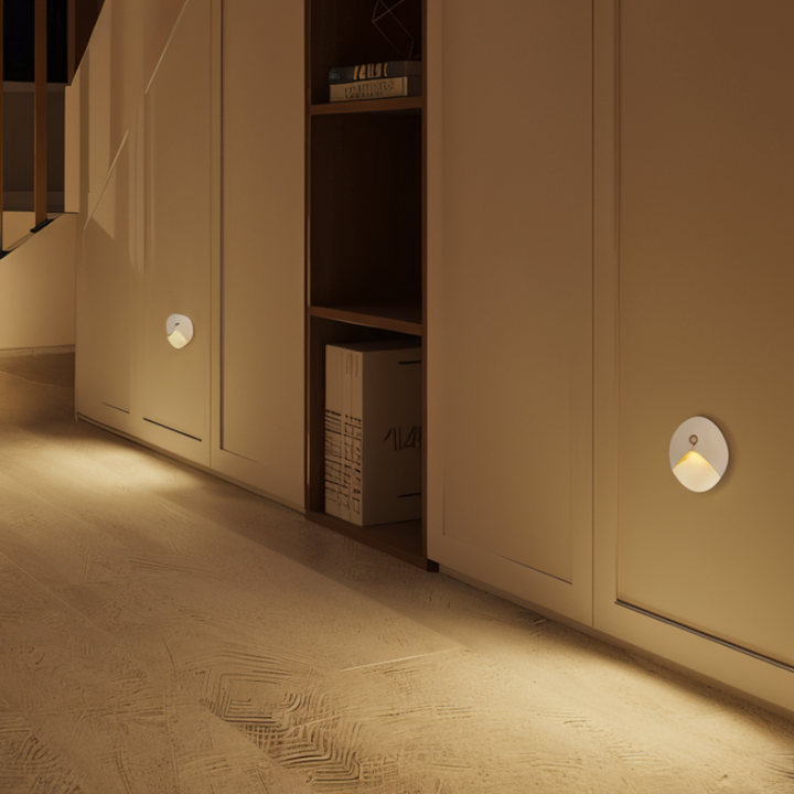 Modern LED wall light with motion sensor