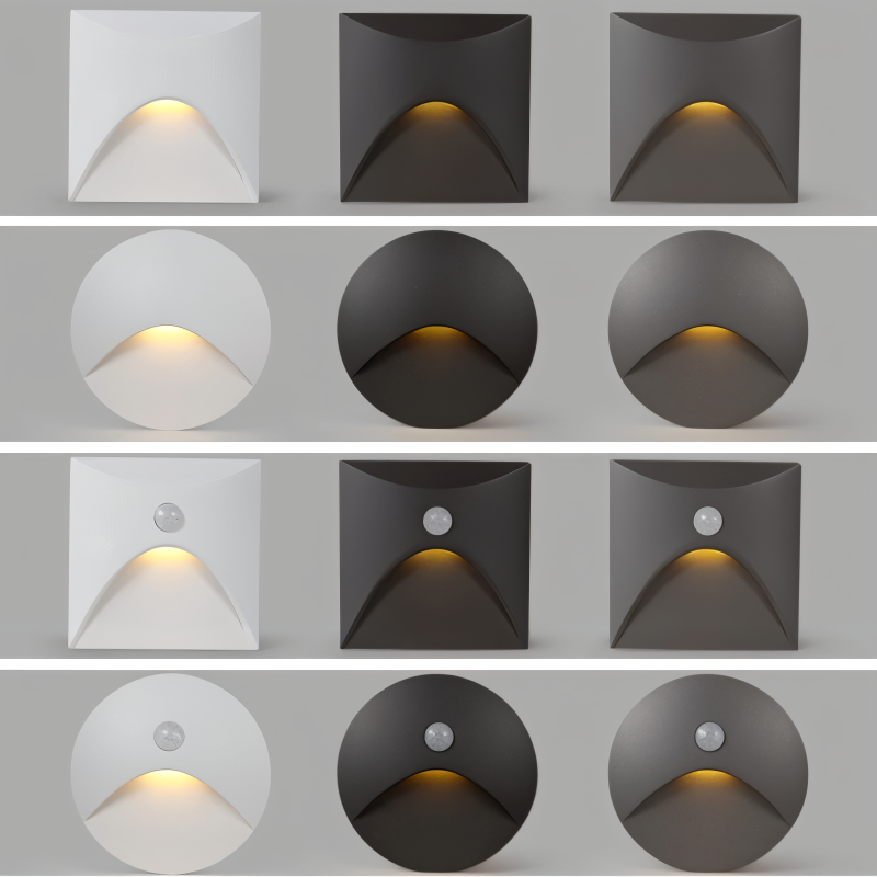 Modern LED wall light with motion sensor