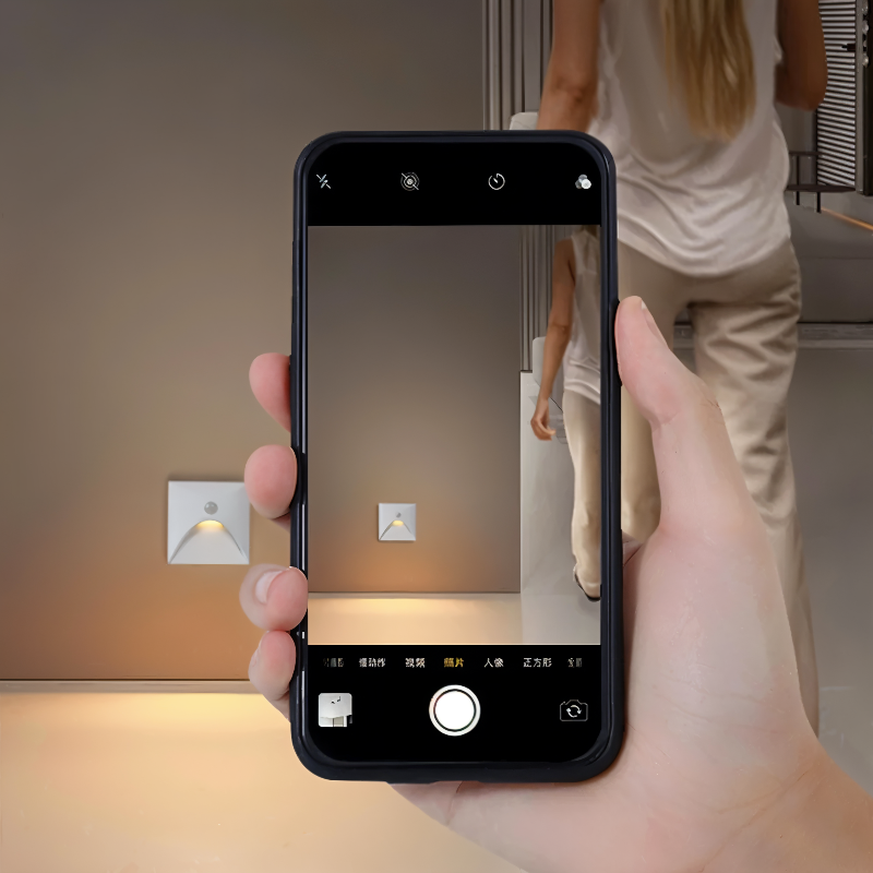 Modern LED wall light with motion sensor