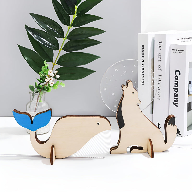LED night light with animal motifs – decorative lamp for children's rooms and bedrooms