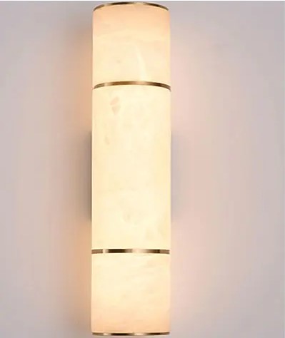 Luxurious modern LED wall light with stone look for living room