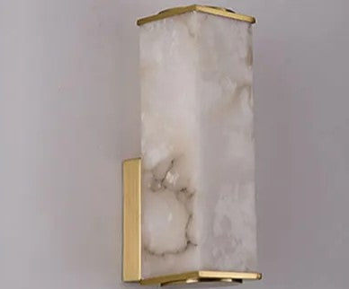 Luxurious modern LED wall light with stone look for living room