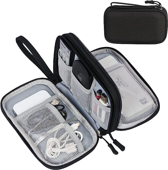 Electronics organizer for cables &amp; accessories – compact &amp; shockproof