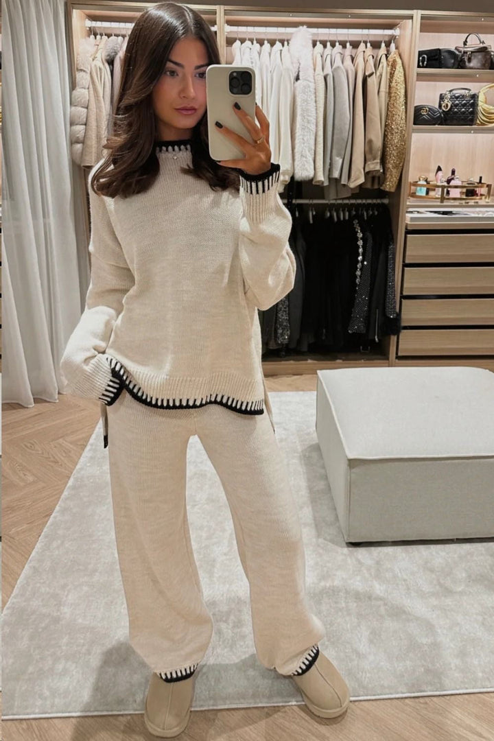 Women's Knit Two-Piece Set with Comfortable Fit