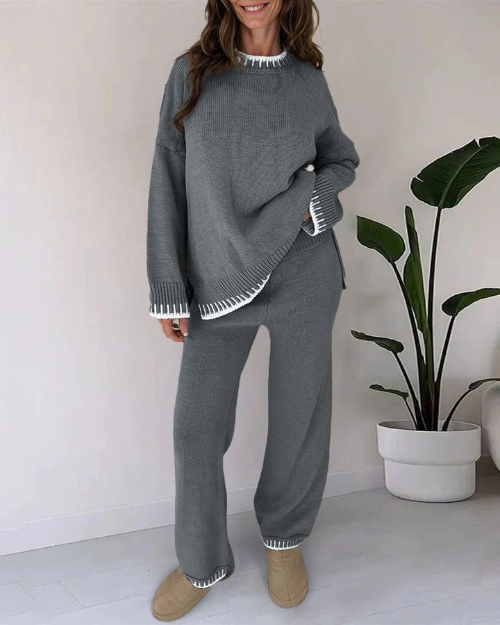 Women's Knit Two-Piece Set with Comfortable Fit