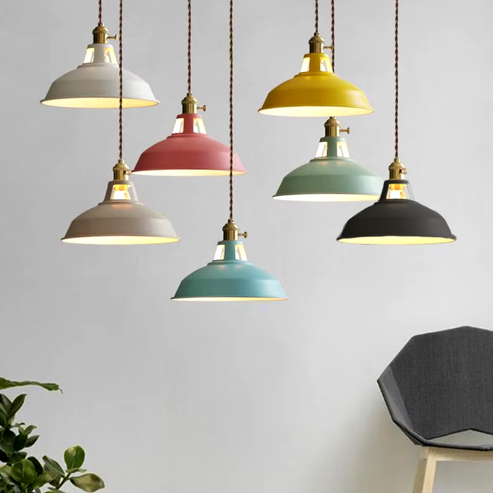 Retro industrial pendant lamp – vintage pendant light for kitchen and bar