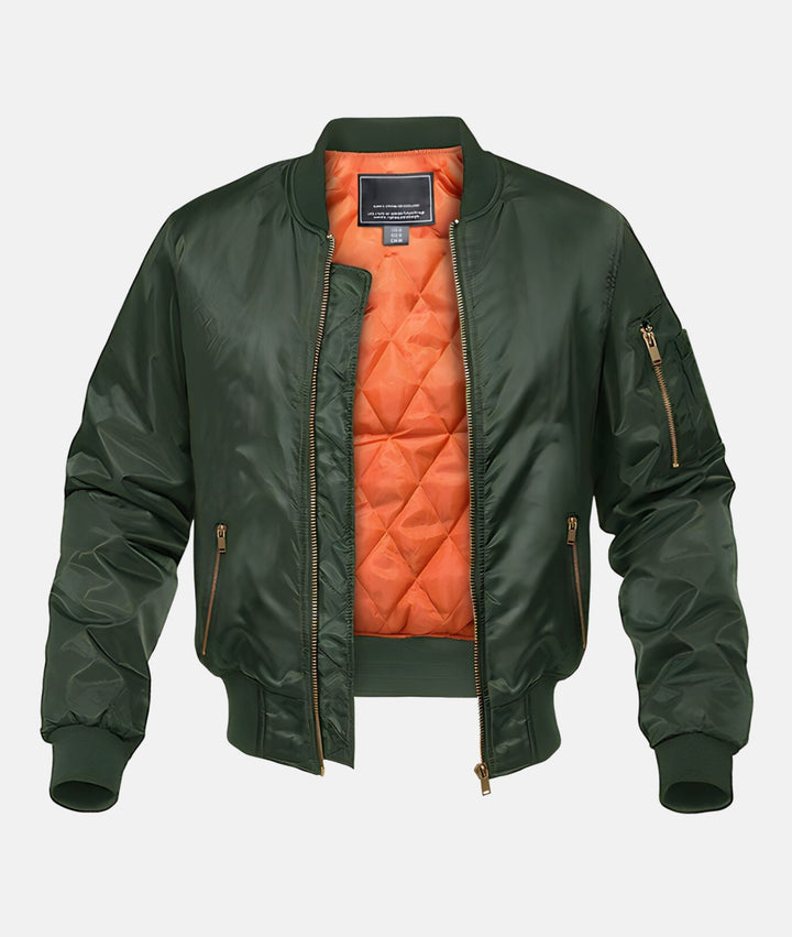 Men's Bomber Jacket in Pilot Style with Classic Design 