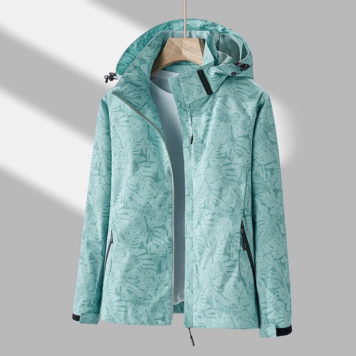 Women's hooded jacket, water and wind resistant