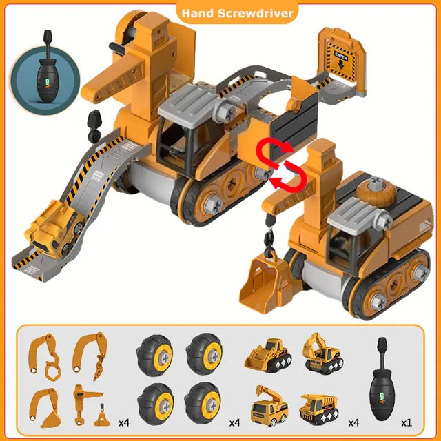 Master Builder Engineer Playset for Children – Construction Toy Made of ABS 