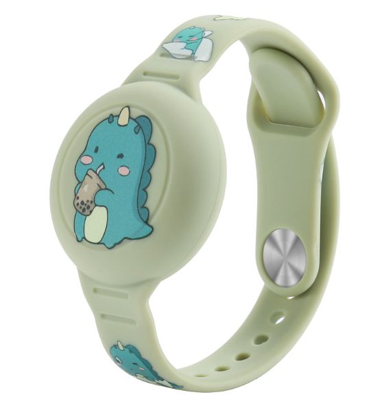 Children's wristband with AirTag holder for safe outdoor play
