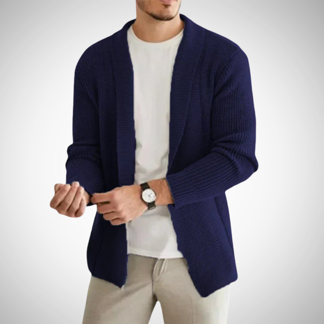 Men's Knit Cardigan with Zipper 