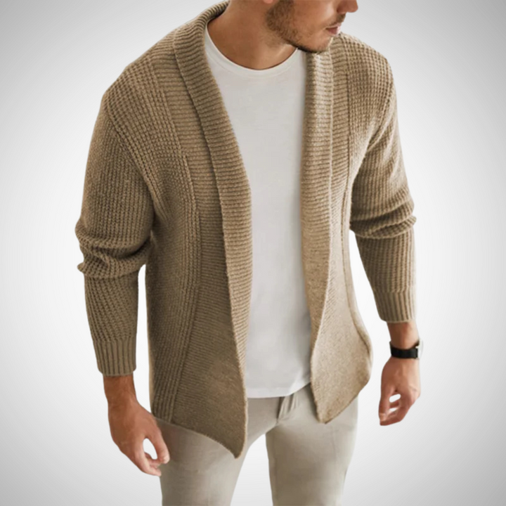 Men's Knit Cardigan with Zipper 