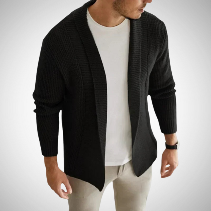 Men's Knit Cardigan with Zipper 