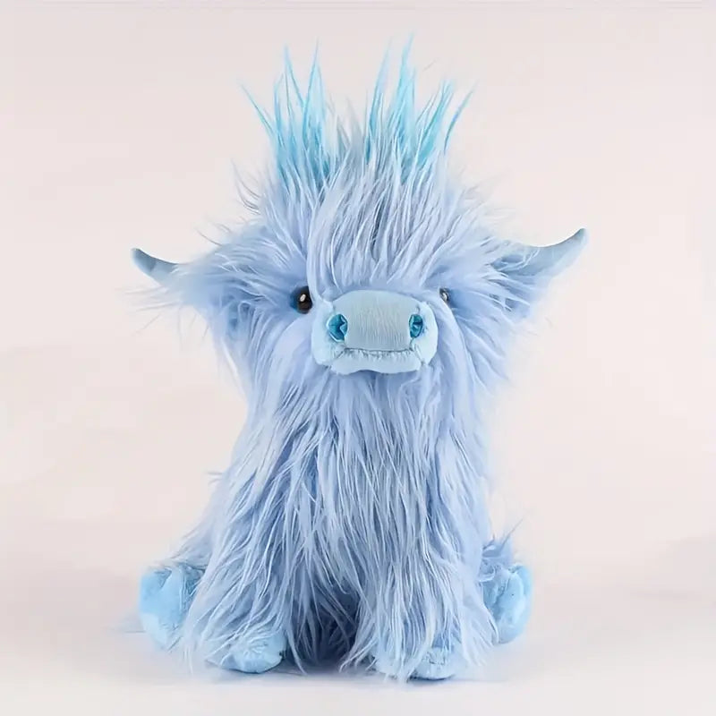 Plush Highland Cow Figure – Charming Stuffed Animal for Children and Adults