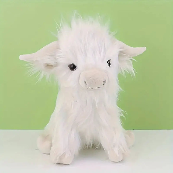 Plush Highland Cow Figure – Charming Stuffed Animal for Children and Adults