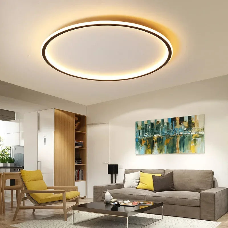 Scandinavian LED ceiling light – Modern, dimmable &amp; stylish for living room, dining room &amp; hallway
