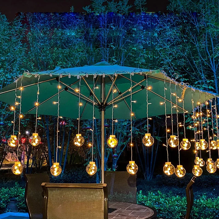 Waterproof decorative LED string lights for garden and balcony