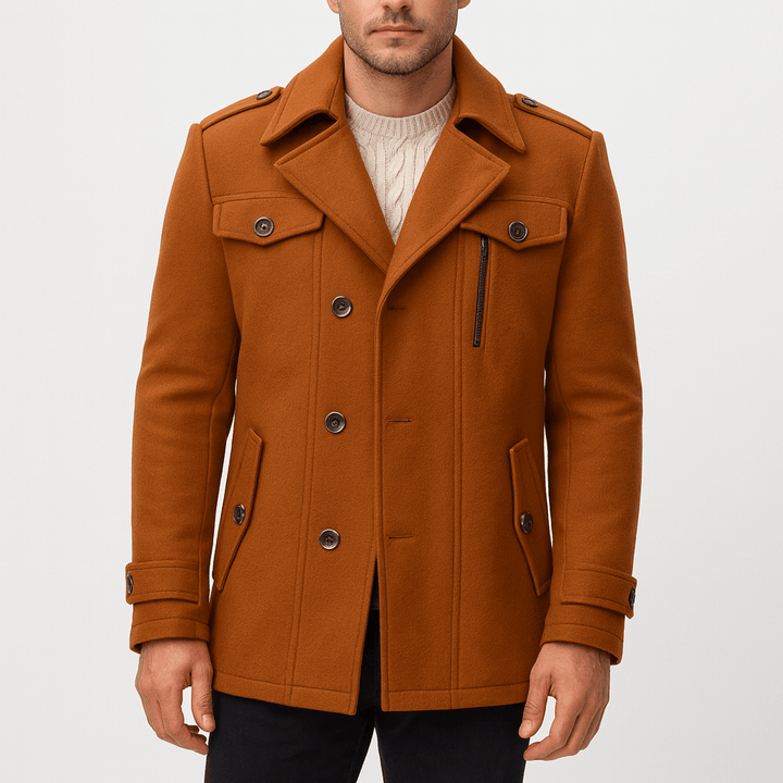 Men's Trench Coat with an Elegant Touch 