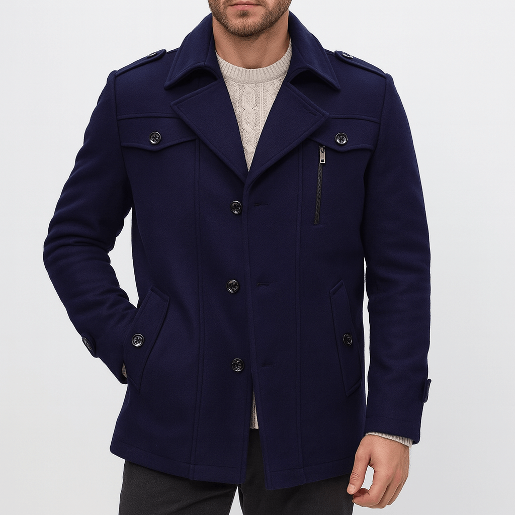 Men's Trench Coat with an Elegant Touch 
