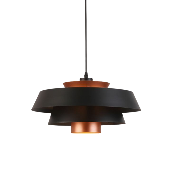 Retro Pendelleuchte aus Metall im industriellen Stil