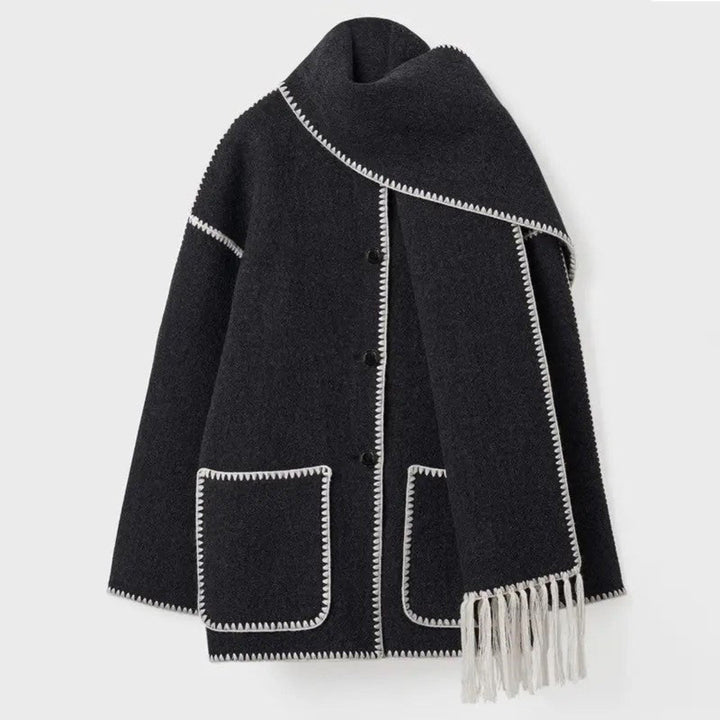 Women's Wool Coat with Long Silhouette