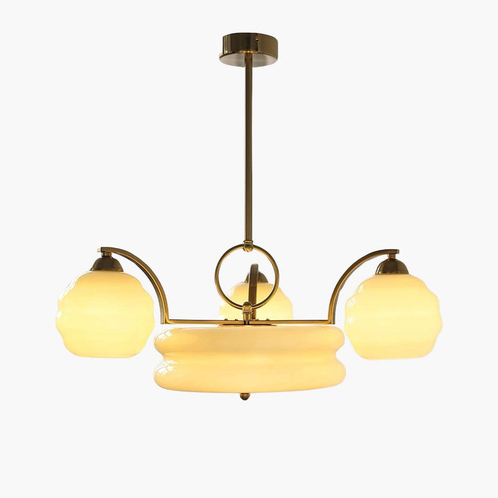 Lunara Kronleuchter mit Glasakzenten im modernen Design