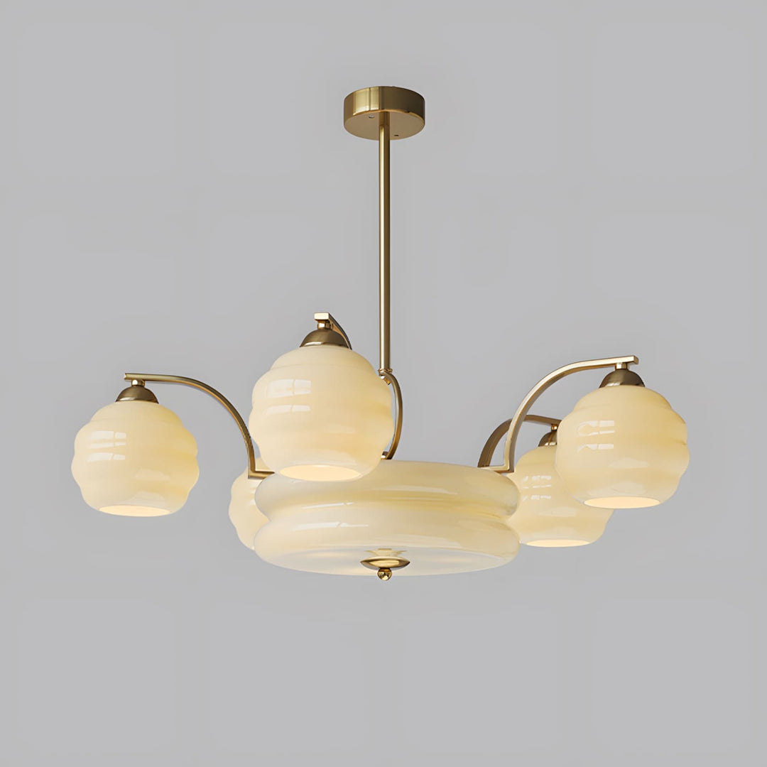 Lunara Kronleuchter mit Glasakzenten im modernen Design